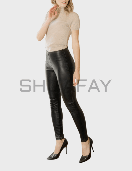 ShuaFAY Women's Faux Leather Skinny Pants.