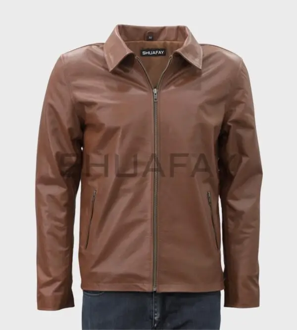 Regal Streamline Lightweight Leather Jacket for Men