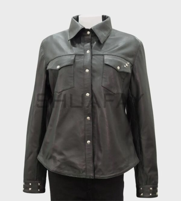 Lustre Leather Shirt