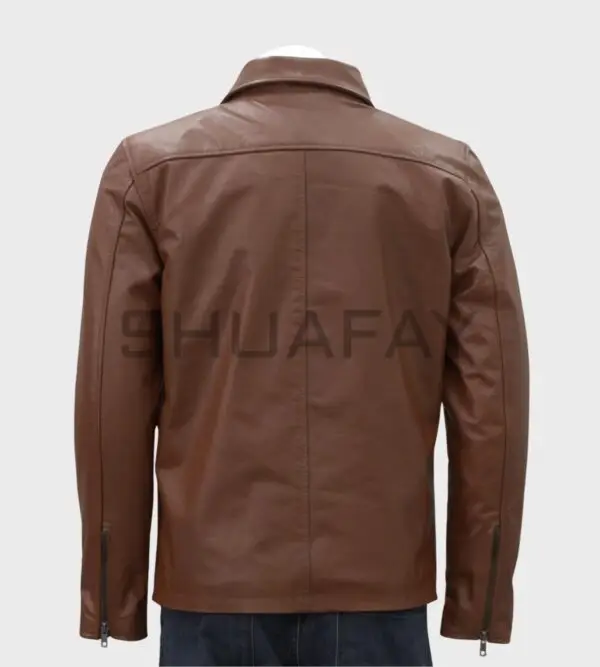 Regal Streamline Jacket for Men – Sleek Minimalist Lambskin Leather Jacket