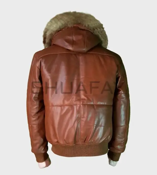 Luxe Guard Puffer Jacket for Men with Fur detavhable Hoodie