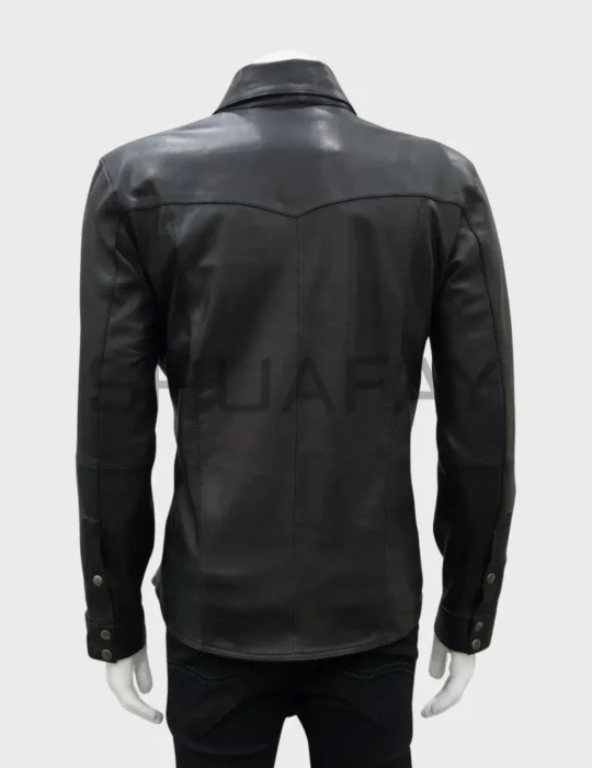 Vanguard Lambskin Leather Shirt for Men