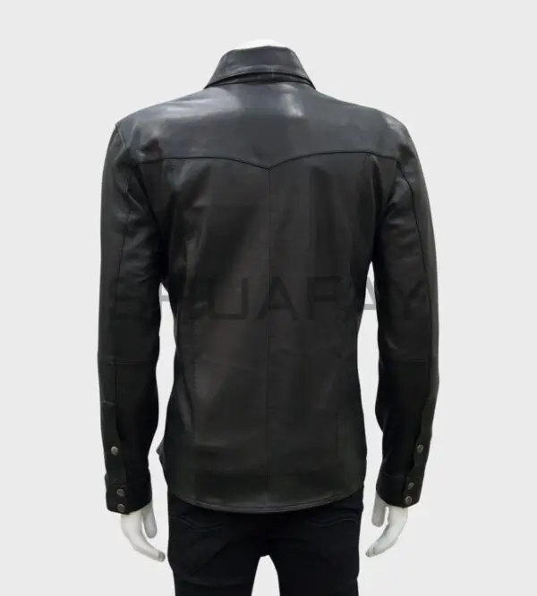 Vanguard Lambskin Leather Shirt for Men