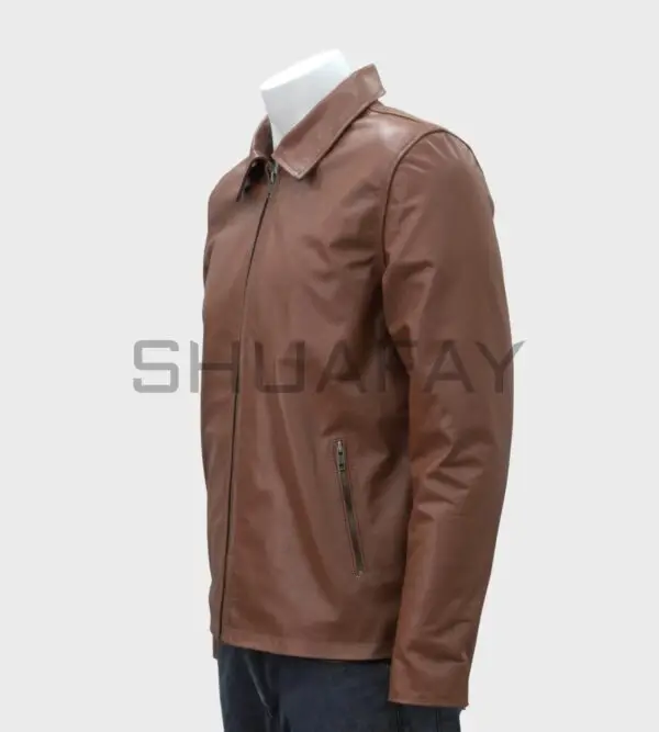 Regal Streamline Lightweight Leather Jacket for Men