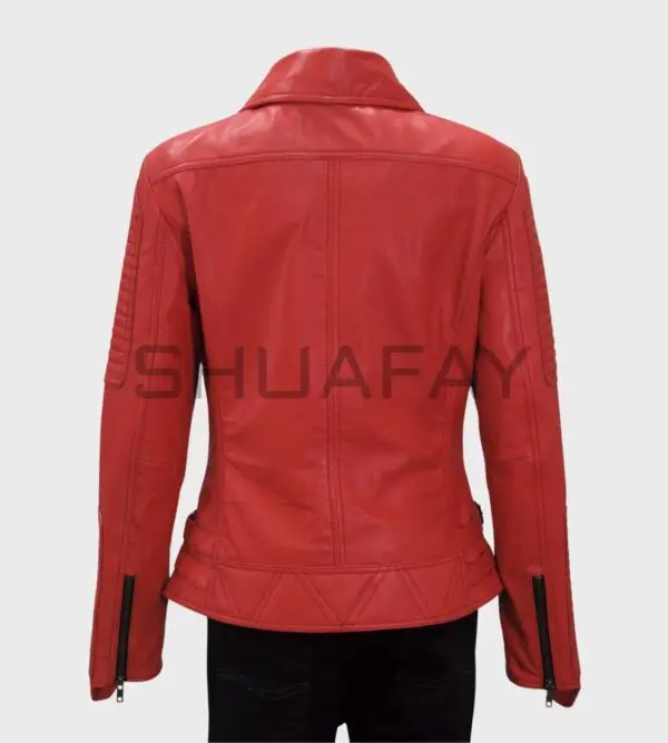 Strato Shear Brando-Inspired Lambskin Jacket for Women