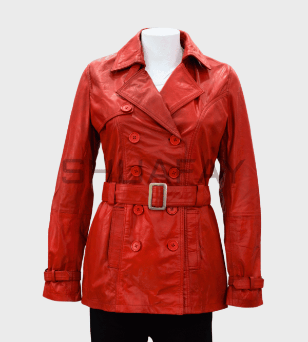 Dominique Leather Coat