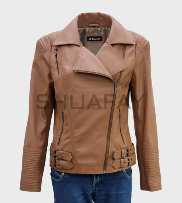 Brando Grace Lambskin Leather Jacket for Women