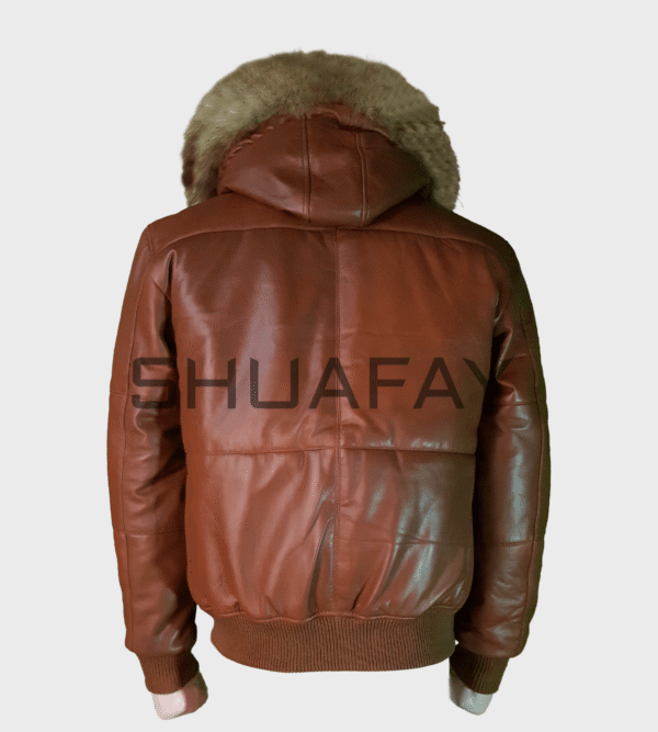 Luxe Guard Leather Puffer for Men