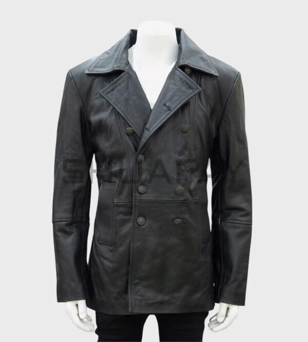 Regal Forge Premium Lambskin Leather Coat for Men
