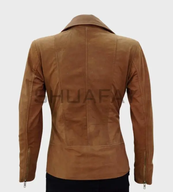 Luxe Glide Brando Suede Jacket for Women