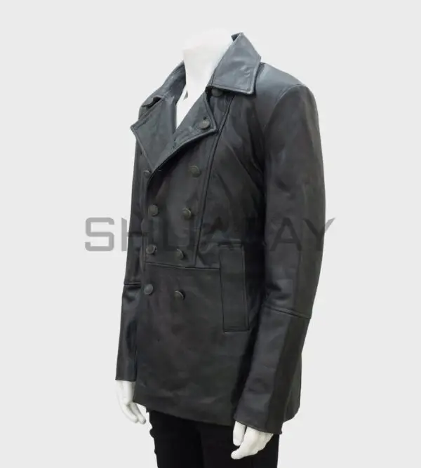 Regal Forge Prince Coat Style Lambskin Leather Jacket