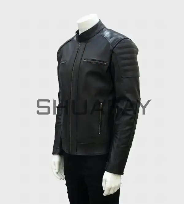 Valor Edge Cowhide Minimalistic Biker Jacket for Men