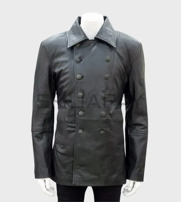 Regal Forge Prince Coat Style Lambskin Leather Jacket