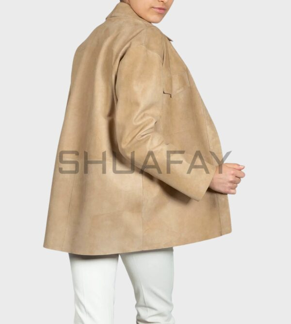 Auriana Lambskin Suede Shirt Jacket