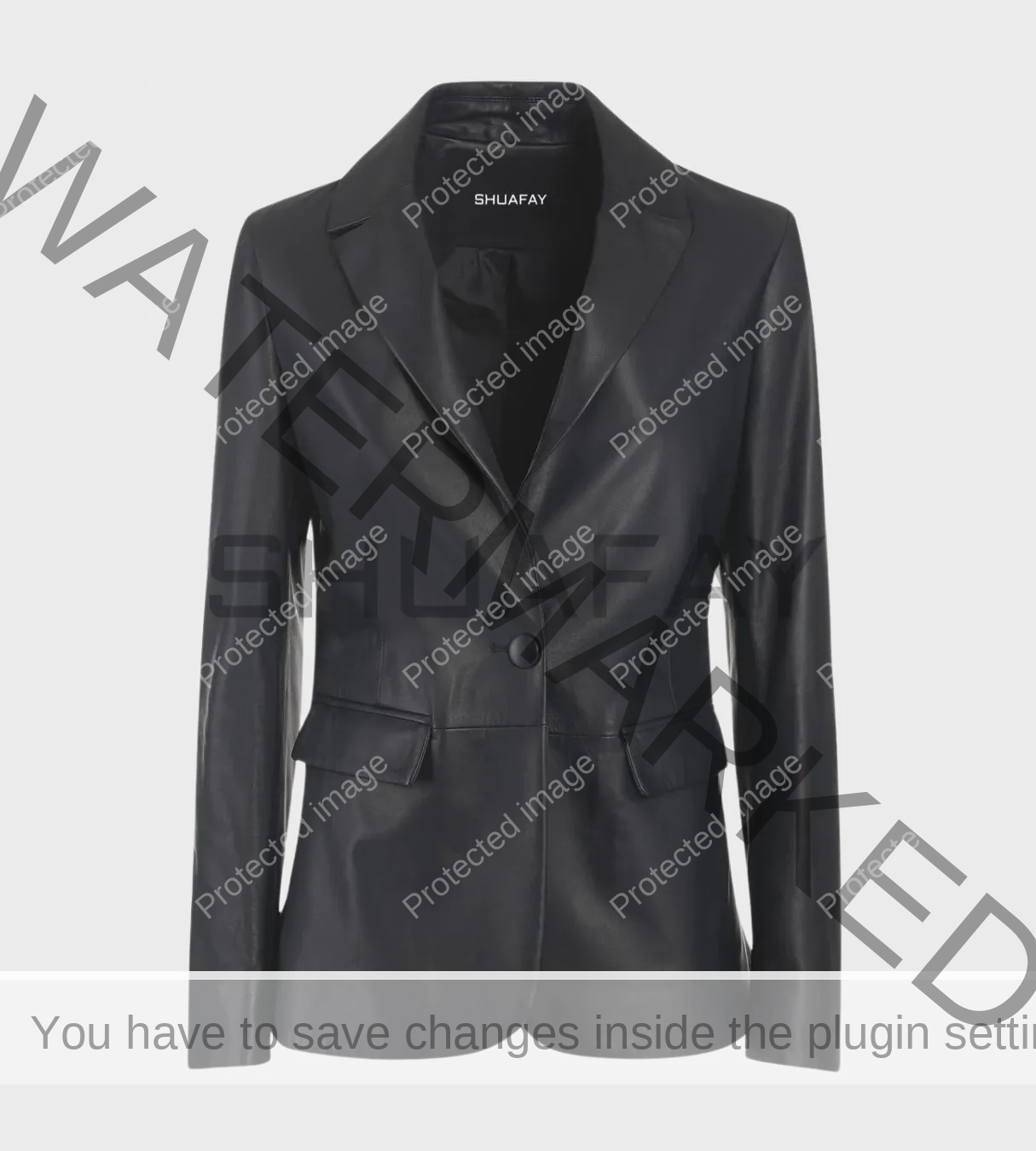 Shuafay black leather blazer with tailored fit and sleek design, ideal for luxury biker lifestyle and stylish urban wear.