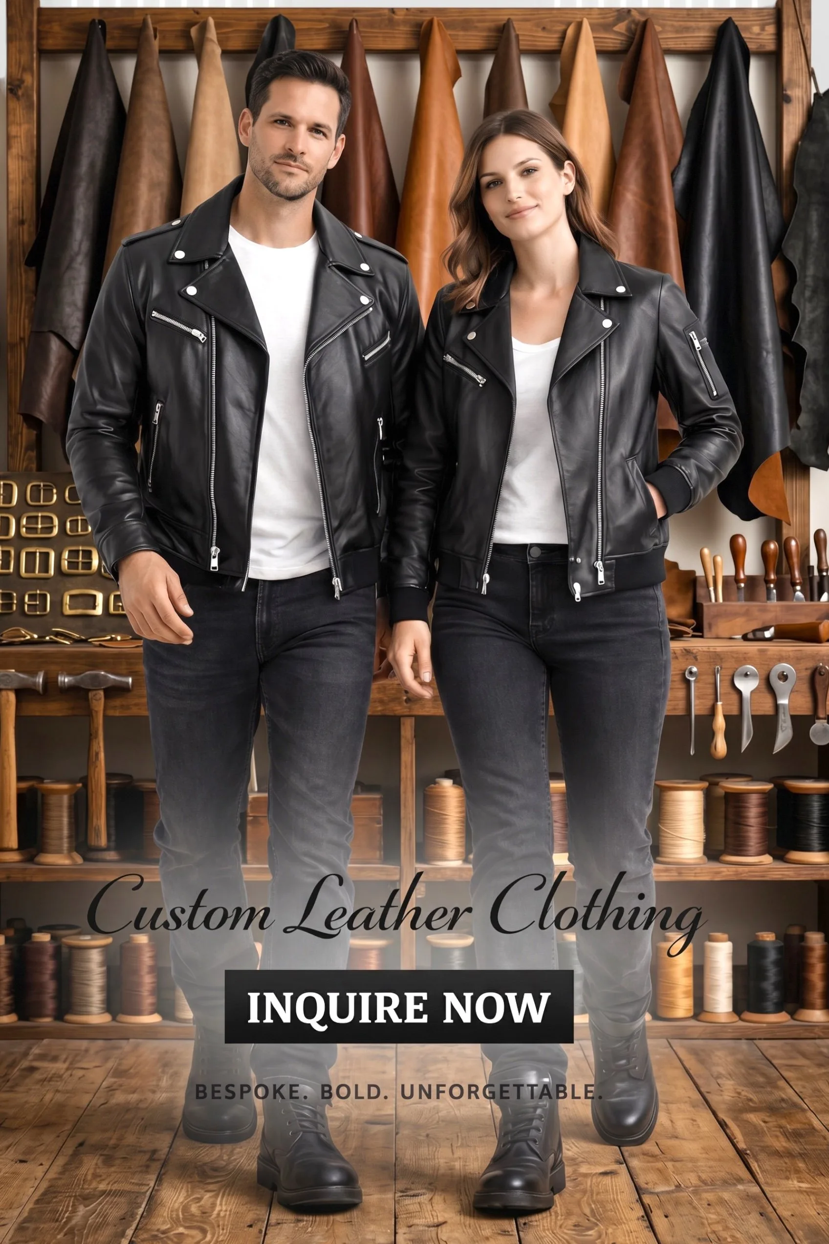 Custom Clothing Inquiry Bespoke Leather Jackets by SHUAFAY
