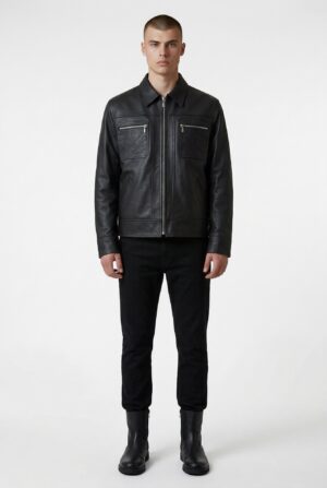 Dapper Essence Jacket Men Black Front