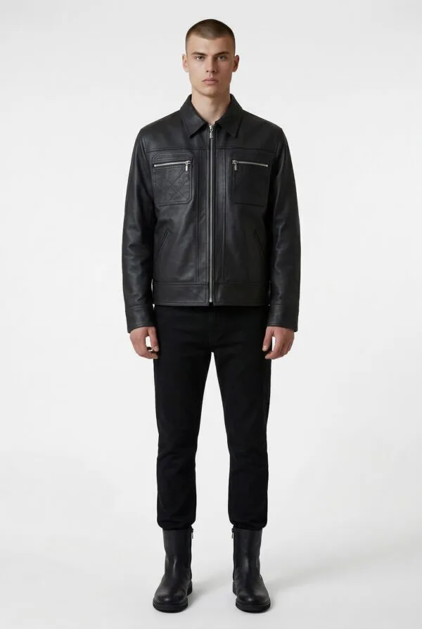 Dapper Essence Jacket Men Black Front