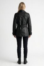 Dominique Leather Coat – Women - Image 2