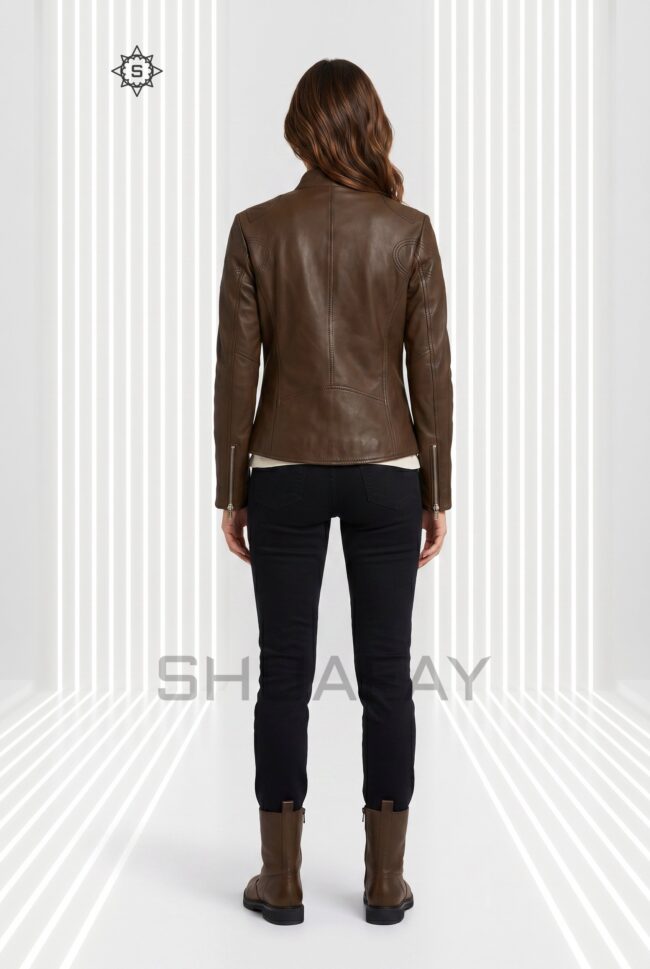 Sheepskin Elegance Leather Jacket – Women - Image 2