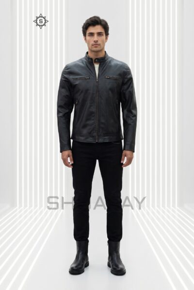 Swift Guard Biker Jacket Men Black Front