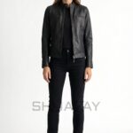 Swift Guard Biker Jacket Women Black Front