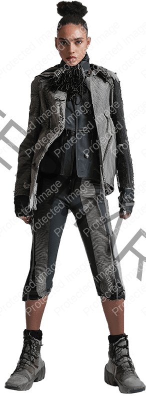 SHUAFAY distressed leather biker jacket with rugged detailing, perfect for a bold, edgy look. Crafted for style and durability, ideal for motorcycle enthusiasts and fashion-forward individuals.